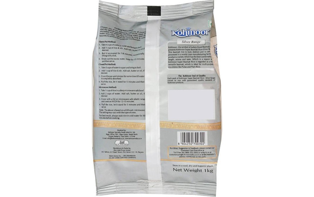 Kohinoor Super Basmati Rice   Pack  1 kilogram